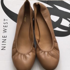 Nine West Leather Slip On Babydoll Style